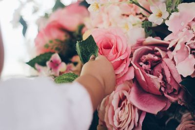 Close-up of rose bouquet