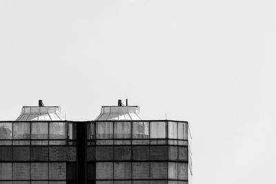 Low angle view of building against clear sky