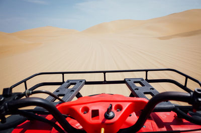 Quadbike at desert