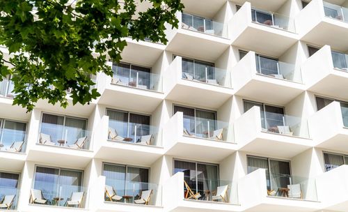 Low angle view of residential building