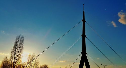 Low angle view of sky at sunset