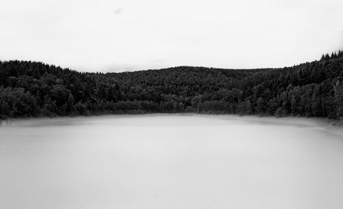 Scenic view of landscape against clear sky