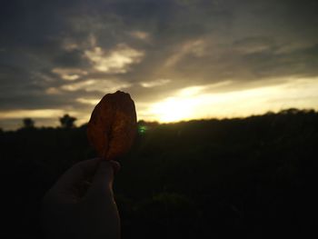 Scenic view of sky at sunset