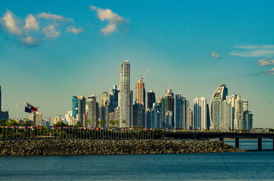 Panamá city skyline from casco viejo
