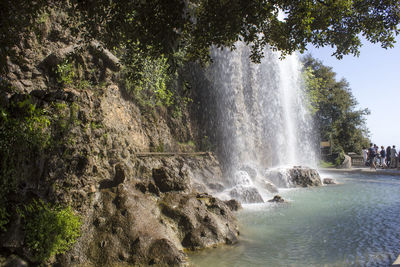 Castle hill waterfallin nice, france