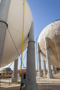 Low angle view of built structure against sky