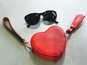 High angle view of sunglasses on table