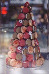 Close-up of candies for sale at market stall