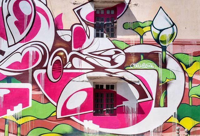 multi colored, architecture, built structure, art and craft, art, creativity, building exterior, wall - building feature, pattern, design, indoors, decoration, window, colorful, graffiti, wall, no people, glass - material, floral pattern, yellow