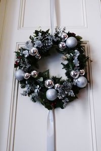 Close-up of christmas decoration at home