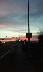 Road at sunset