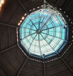 Low angle view of skylight