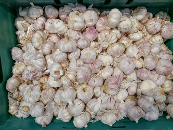 Close-up of blueberries for sale in market