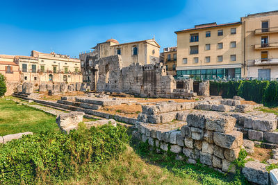 Old ruins against clear sky