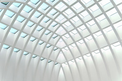 Low angle view of white ceiling in building
