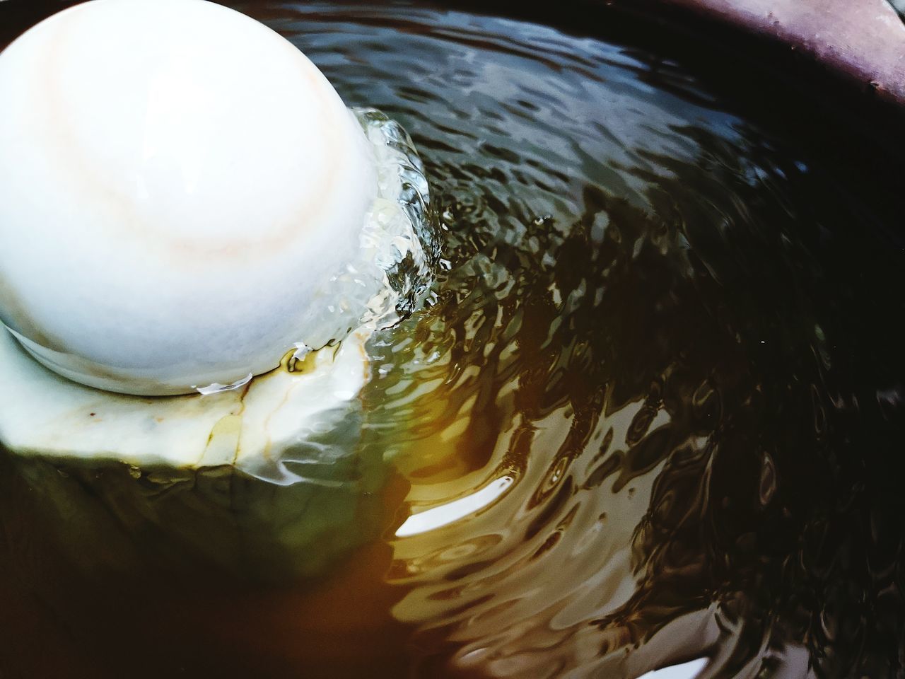 HIGH ANGLE VIEW OF BREAD IN WATER