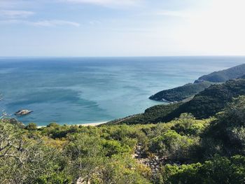 Scenic view of sea against sky