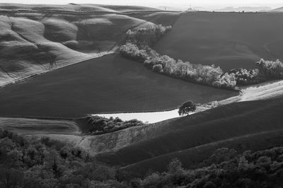 High angle view of landscape
