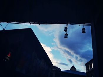 Low angle view of building against sky