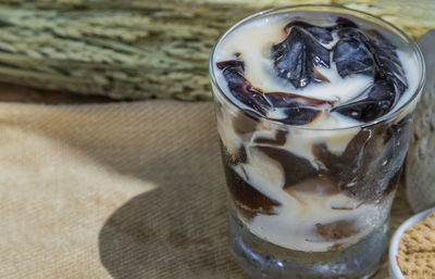 Close-up of drink on table