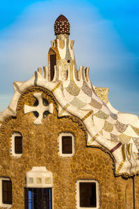  park guell in barcelona, spain. it was built in 1900-1914.