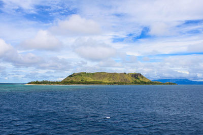 View of sea against cloudy sky