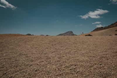 Scenic view of desert against sky