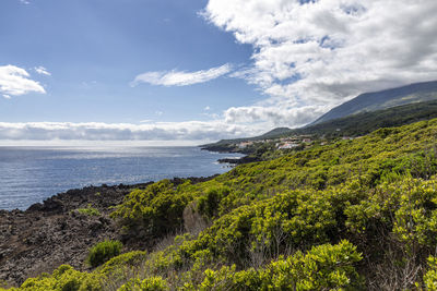 Scenic view of sea against sky