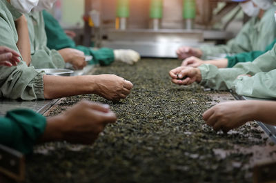 Group of people playing on floor