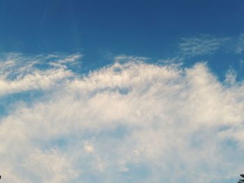 Low angle view of clouds in sky