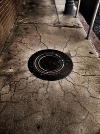 High angle view of water