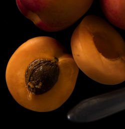 High angle view of oranges on table
