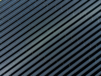 Aerial photo of the 340 ha big solarpark at hjolderup, west of aabenraa