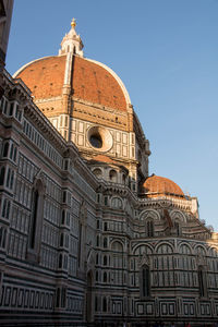 Low angle view of cathedral against clear sky