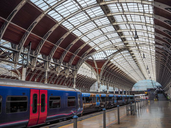 Train at railroad station