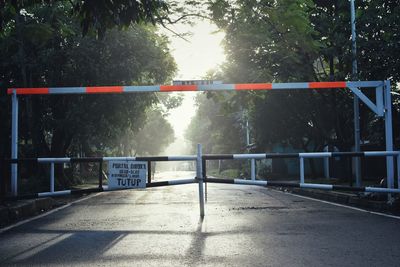 Railing against trees