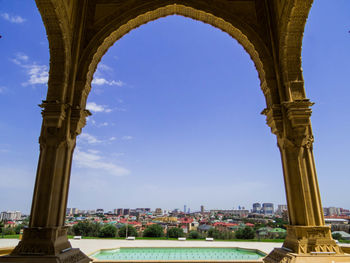 Low angle view of historical building