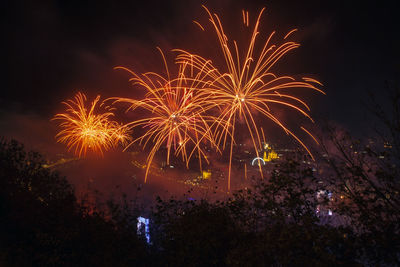 Fireworks at the hungarian national holiday, 20th august.