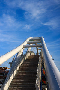 Low angle view of bridge against sky