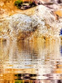 Close-up of rippled water