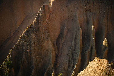 Close-up of rock formations