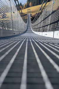 High angle view of bridge