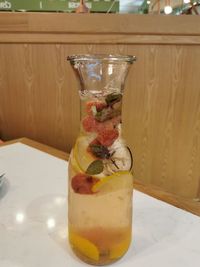 Close-up of drink on table