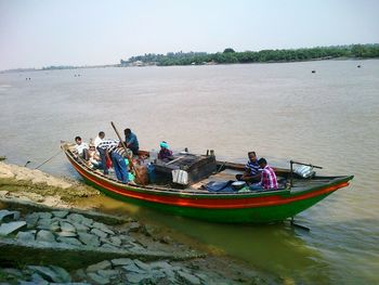 Boats in sea