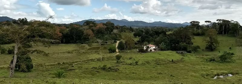 Panoramic view of landscape against sky