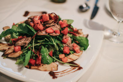 Close-up of food in plate