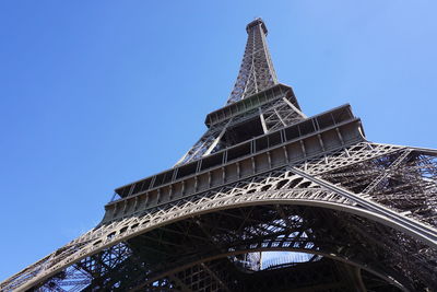 Low angle view of historical building against blue sky