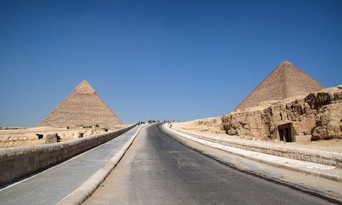 Panoramic view of historical building against clear sky