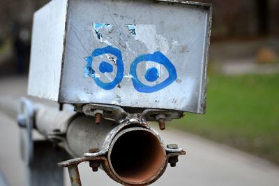 Close-up of motorcycle