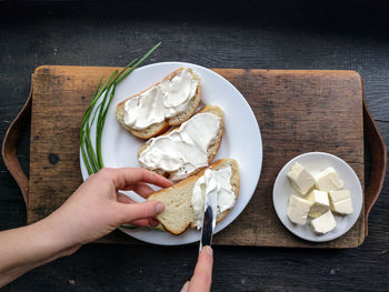 Flat lay food shooting 